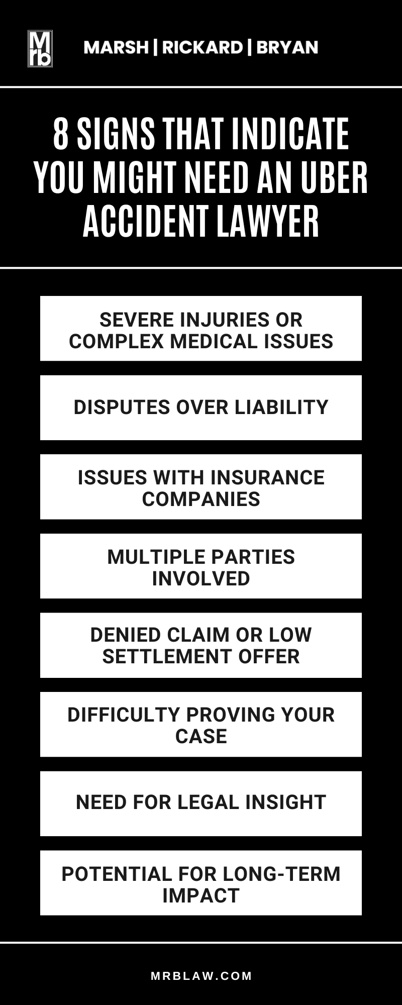 8 Signs That Indicate You Might Need An Uber Accident Lawyer Infographic